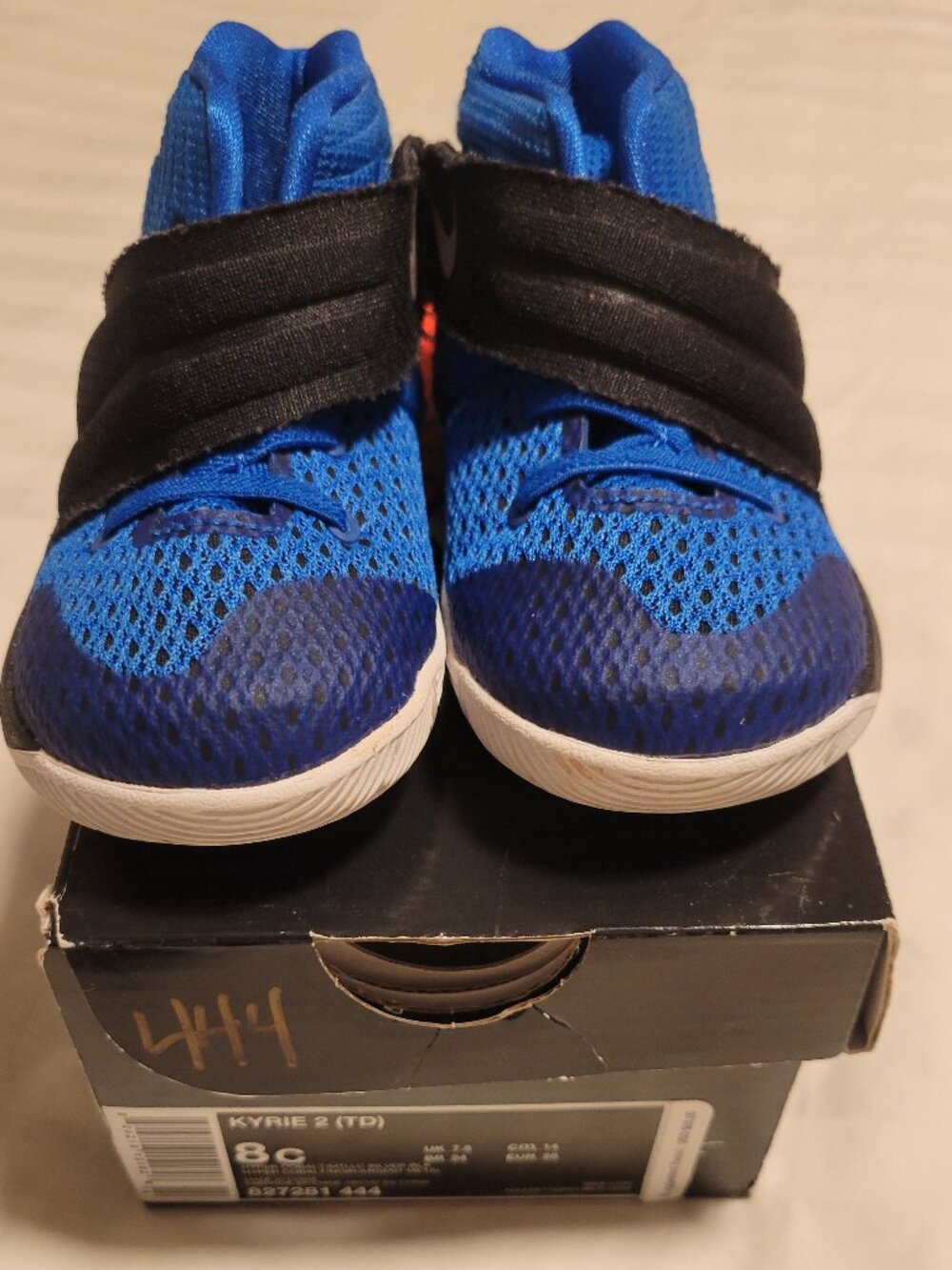 Nike Kyrie 2 Toddler 'Brotherhood' Cobalt/Metallic Silver-Blk 8C 827281 444